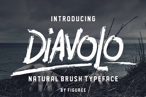 Diavolo - Natural Brush Font Font Mozzatype 