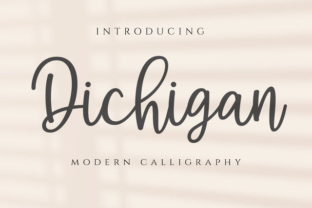 Dichigan, Modern Calligraphy Font Motokiwo 