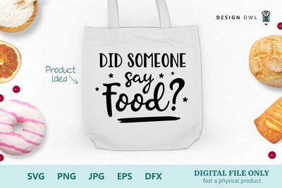 Did someone say food? SVG Design Owl 