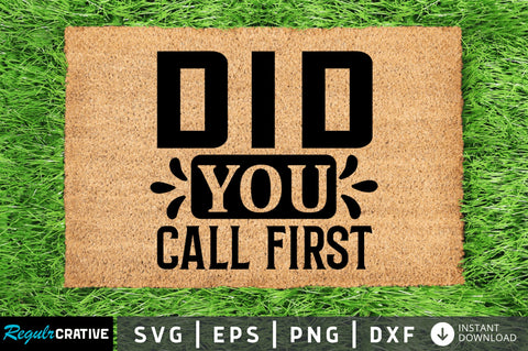 Did you call first SVG SVG Regulrcrative 