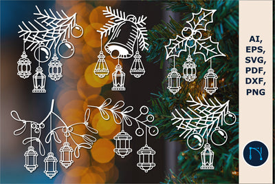 Die Cut Christmas lantern SVG bundle SVG MD JOYNAL ABDIN 