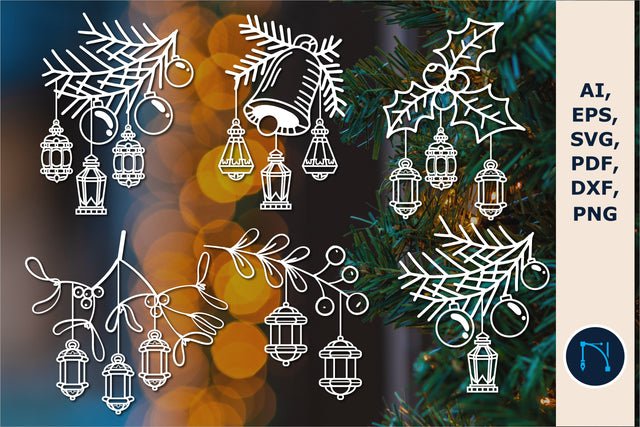 Die Cut Christmas lantern SVG bundle SVG MD JOYNAL ABDIN 