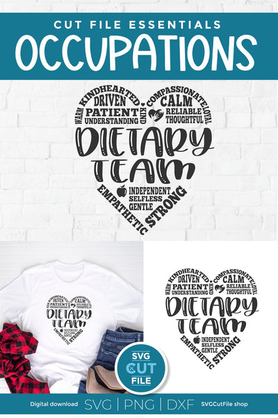 Dietary team svg, dietary aide, dietitian subway art SVG SVG Cut File 