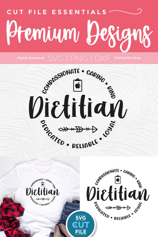 Dietitian svg for Cricut or Silhouette SVG SVG Cut File 