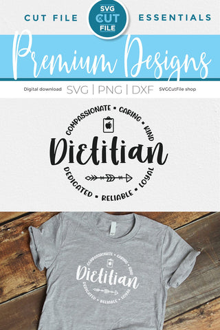 Dietitian svg for Cricut or Silhouette SVG SVG Cut File 