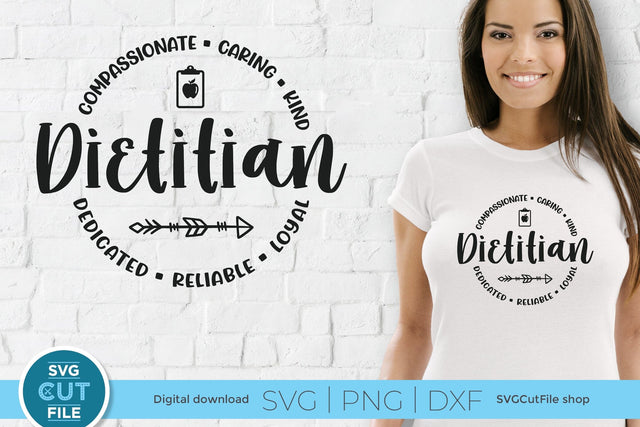 Dietitian svg for Cricut or Silhouette SVG SVG Cut File 