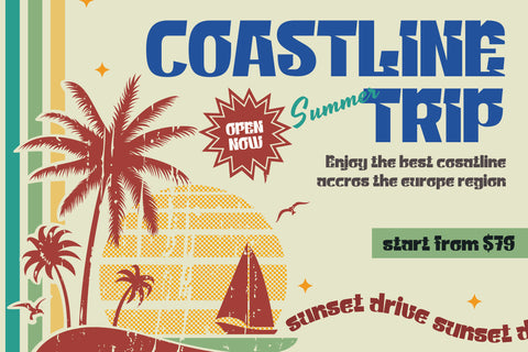 difayuni | Groovy Retro Font Font twinletter 