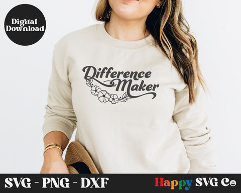 Difference Maker SVG Cut File SVG The Happy SVG Co 