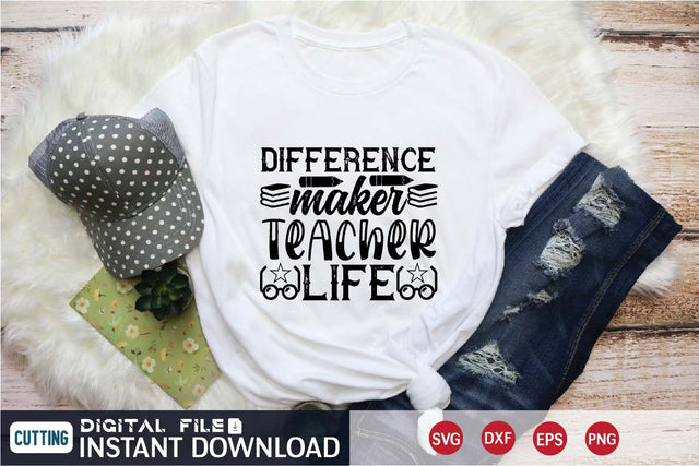 difference maker teacher life SVG designer krishna 