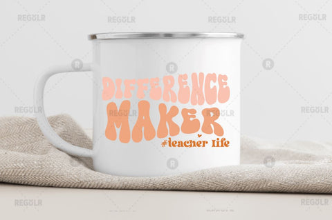 Difference maker teacher life SVG SVG Regulrcrative 