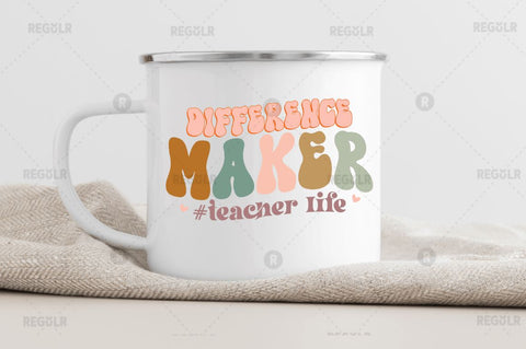 Difference maker teacher life SVG SVG Regulrcrative 