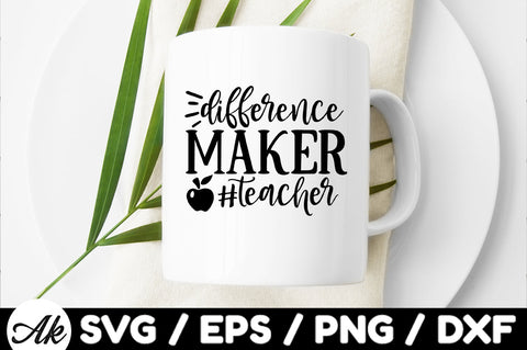 Difference maker #teacher SVG SVG akazaddesign 