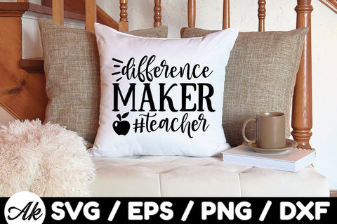 Difference maker #teacher SVG SVG akazaddesign 