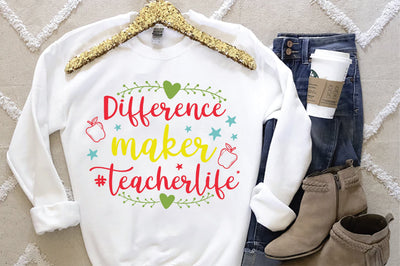 Difference Maker #teacherlife SVG SVG Creativeart88 