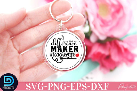 Difference maker #teacherlife SVG SVG DESIGNISTIC 