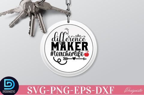 Difference maker #teacherlife SVG SVG DESIGNISTIC 