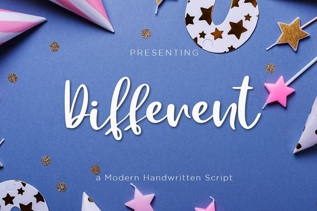 Different a Modern Handwritten Script Font Haksen 