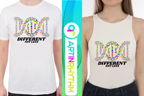 different but not less, autism svg, different but not less svg SVG Artinrhythm shop 