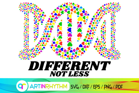 different but not less, autism svg, different but not less svg SVG Artinrhythm shop 