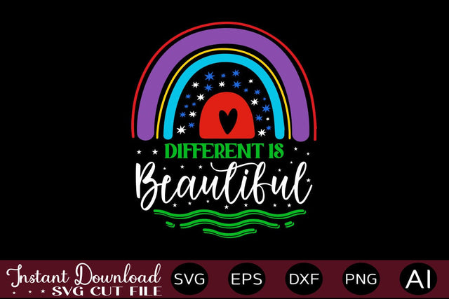 Different Is Beautiful SVG SVG designmaster24 