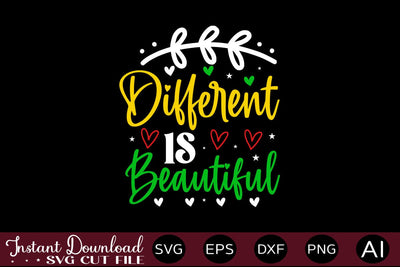 Different Is Beautiful SVG SVG designmaster24 