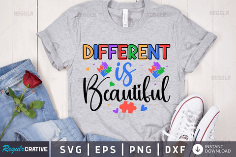 Different is beautiful SVG SVG Regulrcrative 