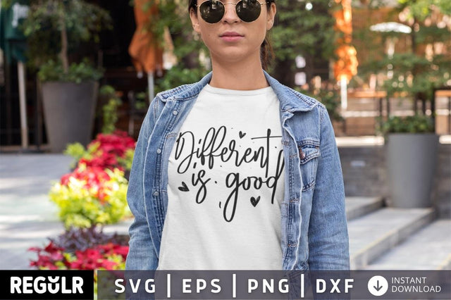 Different is good SVG SVG Regulrcrative 