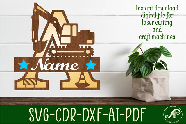 Digger Capital Monogram Letter A SVG SVG APInspireddesigns 