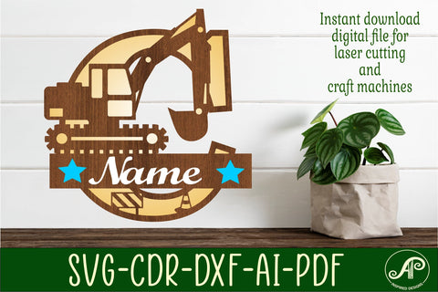 Digger Capital Monogram Letter C SVG SVG APInspireddesigns 