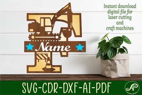 Digger Capital Monogram Letter F SVG SVG APInspireddesigns 