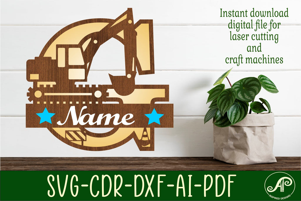 Digger Capital Monogram Letter G SVG - So Fontsy