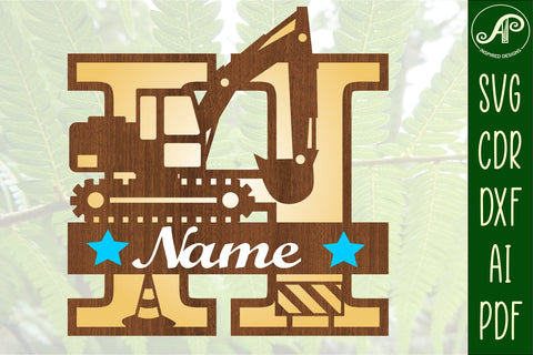 Digger Capital Monogram Letter H SVG SVG APInspireddesigns 