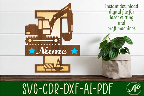 Digger Capital Monogram Letter I SVG SVG APInspireddesigns 