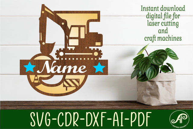 Digger Capital Monogram Letter J SVG SVG APInspireddesigns 