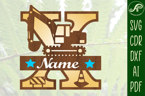 Digger Capital Monogram Letter X SVG SVG APInspireddesigns 