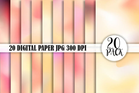 Digital Paper background gradient color orange pink Digital Pattern artnoy 