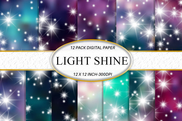 Digital paper Background Space Galaxy and sparkle light Digital Pattern artnoy 