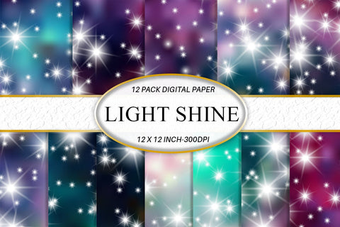 Digital paper Background Space Galaxy and sparkle light Digital Pattern artnoy 
