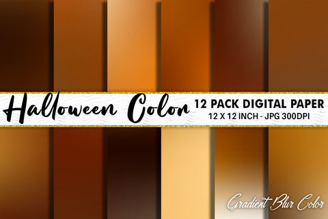 Digital Paper blur gradient halloween color background Digital Pattern artnoy 