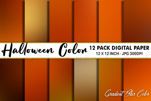 Digital Paper blur gradient halloween color background Digital Pattern artnoy 