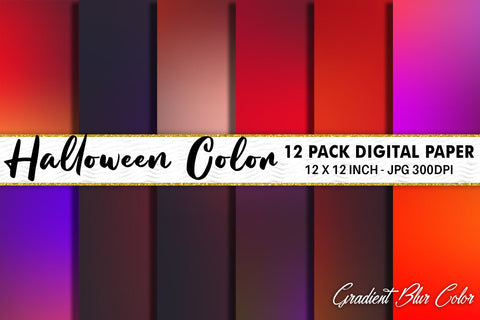 Digital Paper blur gradient halloween color background Digital Pattern artnoy 