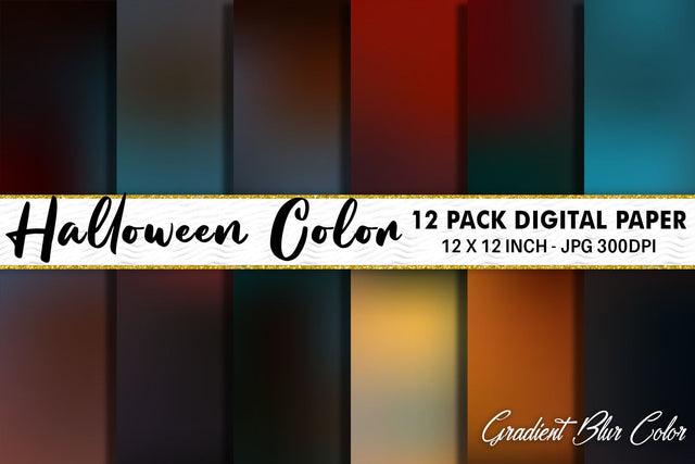 Digital Paper blur gradient halloween color background Digital Pattern artnoy 