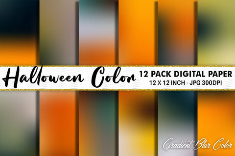 Digital Paper blur gradient halloween color background Digital Pattern artnoy 