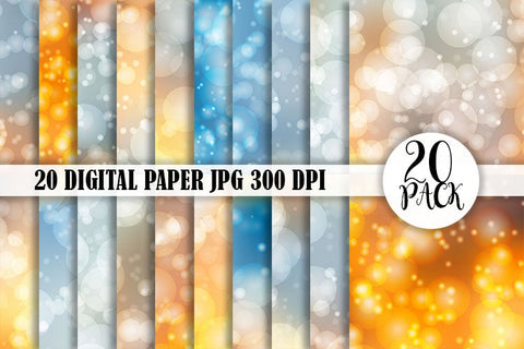digital paper bokeh background Digital Pattern artnoy 