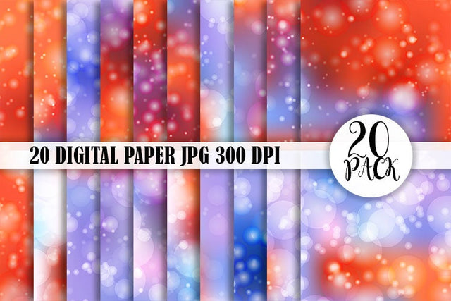 Digital Paper bokeh gradient color background Digital Pattern artnoy 