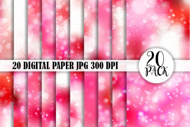 Digital Paper bokeh pink gradient color background Digital Pattern artnoy 