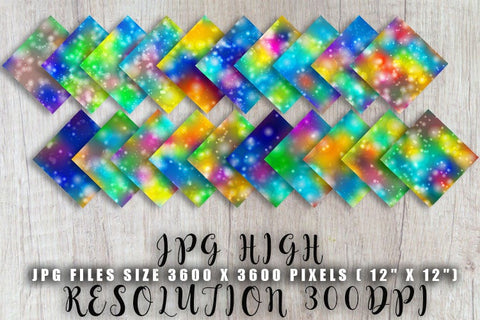 Digital Paper bokeh rainbow gradient color background Digital Pattern artnoy 