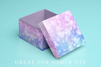 Digital paper bokeh unicorn color background Digital Pattern artnoy 