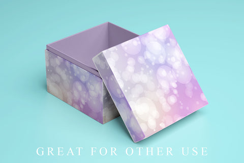 Digital paper bokeh unicorn color background Digital Pattern artnoy 