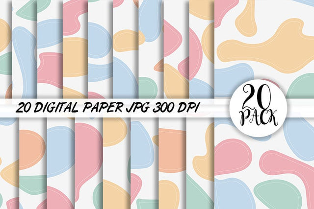 Digital Paper botanical background Digital Pattern artnoy 